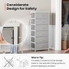 Pellebant Vertical Dresser for Bedroom 6 drawer Storage Tower Steel Frame Wood Top Easy Pull Non-woven Fabrics Drawer - 4 of 4