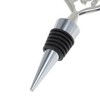Unique Bargains Bottle Stoppers Zinc Alloy PTR Silver Tone Black 4.13"x1.57"x0.79" 1 Pc - 3 of 3