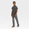 Boys' Short Sleeve Soccer Ball Printed T-Shirt - Cat & Jack™ Charcoal Gray - 3 of 3
