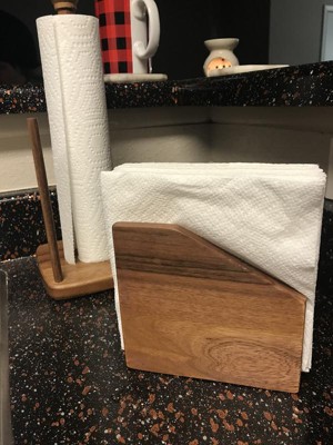 Wood Paper Towel Holder Black - Threshold™ : Target