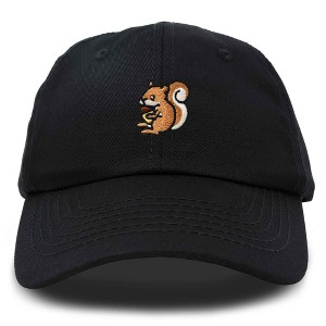 Dalix Squirrel Embroidered Cotton Dad Hat Casual Adjustable Baseball Cap for Nature and Animal Lovers Womens - 1 of 4
