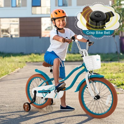 Infans 18" Kids Bike Toddler Bicycle w/Training Wheel Kickstand for 4-8 Years Old Girl
