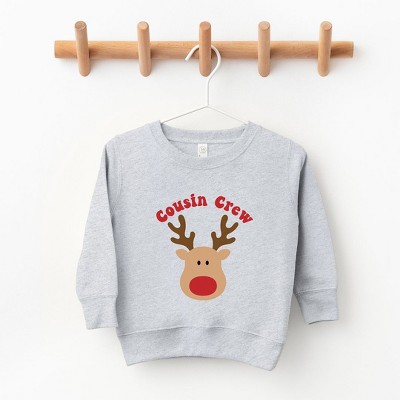 The Juniper Shop Cousin Crew Reindeer Toddler Graphic Sweatshirt