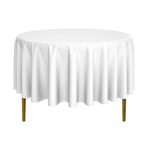 Lann's Linens Polyester Fabric Tablecloth For Wedding, Banquet, Restaurant  - 90 X 132 Inch Rectangular - Black : Target