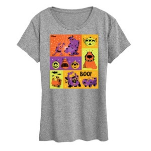 Women's - Disney - Halloween Movie Grid Short Sleeve Graphic T-Shirt - 1 of 4