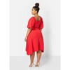 Rebdolls Women's Mia Peasant Style A Line Midi Dress - 3 of 4