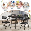 GustoWave Kids Folding Table and Chairs Set, Toddlers Children's Activity Table and Chairs Set for Dining Room, Daycare, Classrooms - 2 of 4