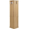 Kumasinova 69.8" Tall Corner Curio Cabinet Bottle Display Cabinet,Chic 5-Tier Bar Cabinet with Lights,Glass Doors&Shelves,Elegant Corner Design - 2 of 4