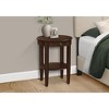 Monarch Specialties Accent Table 2 Tier End Side Table Square Nightstand Bedroom Lamp Brown Veneer Traditional - 4 of 4
