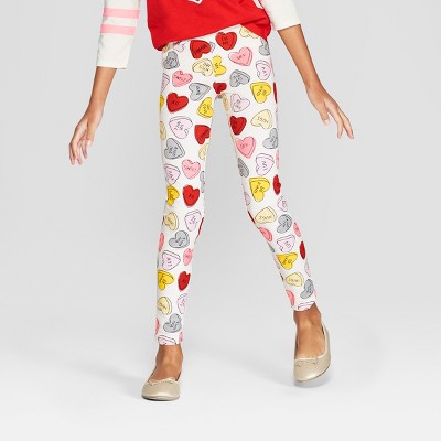 Girls Valentines Day Leggings - Cat & Jack™ Candy XS – Target