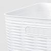 Wave Narrow Medium Storage Bin White - Brightroom™