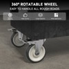 Huxxion Utility Cart with Wheels, Heavy Duty Rolling Service Cart for Warehouse,Garage, Cleaning() - 2 of 4
