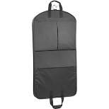 WallyBags 45" Premium Travel Garment Bag with Extra Capacity, 45-inch in Black