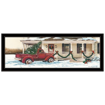 HomeRoots Preparing for Christmas Black Framed Wall Art