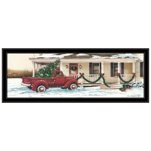 HomeRoots Preparing for Christmas Black Framed Wall Art - 1 of 4