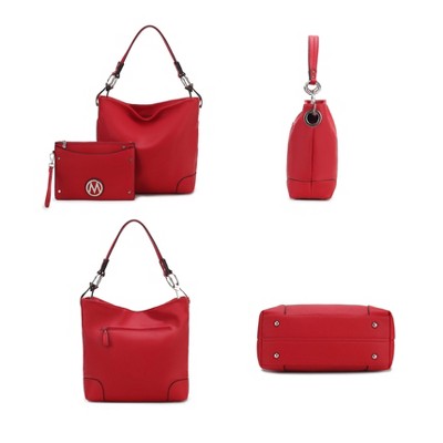 MKF Collection Hobo Shoulder Bag with Wristlet Set, Viviana | MKF Collection by Mia K - Taupe — фото 7