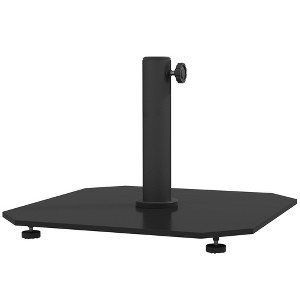 Outsunny Square Patio Umbrella Base, 41 lbs Metal Umbrella Stand Base with Adjustable Pads, Patio Umbrella Holder for 1.3"/1.5"/1.9" Poles - 1 of 4