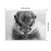 Kate & Laurel All Things Decor 24"x18" Sylvie Adorable Cute Otter Prayer Framed Canvas by Simon Te of Tai Prints White - 2 of 4