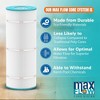 Hurricane Replacement Spa Filter Cartridge for Unicel C-4326, Pleatco PRB25, Filbur FC-2375, Dynamic Series I RDC-25, and I RDC-25S, White (6 Pack) - 3 of 4