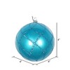 Vickerman Candy Glitter Net Ball Ornament - 2 of 3