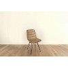 Storied Home Braided Rattan Chair with Metal Frame Natural/Black: No Assembly, Indoor/Outdoor Use - 4 of 4