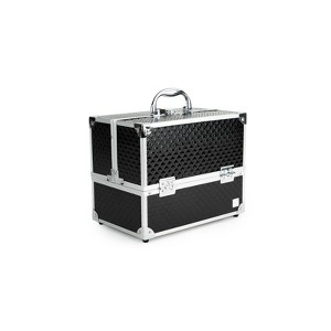 Caboodles Lovestruck 6-Tray Train Case - Black Diamond - 1 of 4