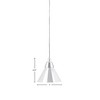 Toltec Lighting Any 1 - Light Pendant in  Chrome with 7'' Chrome Cone Metal Shade Shade - 2 of 2