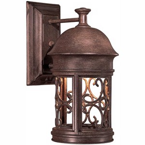 Minka Lavery Rustic Outdoor Wall Light Fixture Vintage Rust Dark Sky 12 3/4" for Post Exterior Barn Deck House Porch Yard Patio - 1 of 2