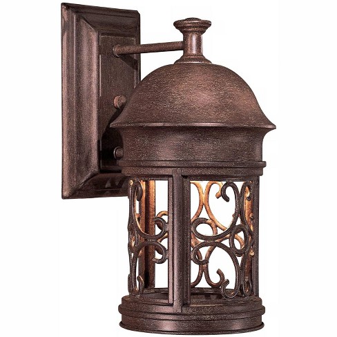 Minka Lavery Rustic Outdoor Wall Light Fixture Vintage Rust Dark Sky 12 ...