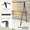 Infans Porch Swing Chair w/Stand Cupholder & Adjustable Chains A-Shaped Metal Frame - 4 of 4