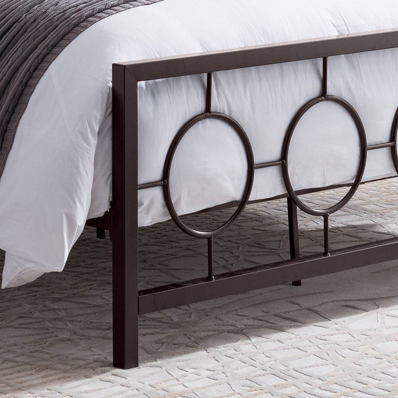 Francoise Modern Contemporary Iron Platform Bed - Christopher Knight Home, 5 of 6