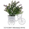 Unique Bargains Artificial Plants Tricycle Frosted Baby's Breath Plastic 5.31"x2.68"x7.48" 1 Pc - 3 of 4