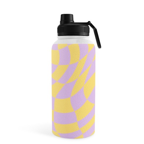 Mariamariacreative Waves Stripe Multi 32 Oz Water Bottle With