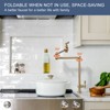 WOWOW  Deck Mounted Pot Filler with Double Handle and Joint Swing Arm in Brushed Nickel - 2 of 4