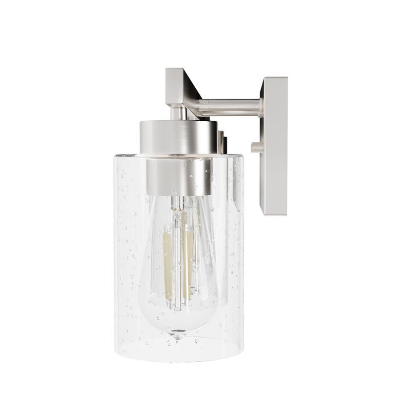 3-Light Hartland Seeded Glass Bathroom Vanity Wall Light Fixture - Hunter Fan, 5 of 6