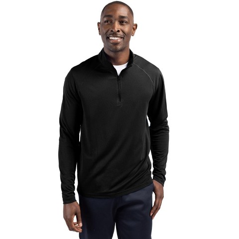 Clique Ice Pique Mens Half Zip Tech Pullover - Black - L