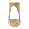CAVINAS Hollow Side Table, Modern Coffee Table with Imitation Wood Texture, 16.75" H End Table for Indoor and Outdoor - 4 of 4