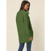 INSPIRE CHIC Women's Long Sleeve Cable Knit Open Front Fall Sweater Cardigan Coat with Pockets - 4 of 4