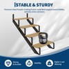 Garvee 2 Pack Steel Stair Step Riser, Metal Stair Stringer with Reinforcing Support Legs for Indoor/Outdoor Steps - 4 of 4