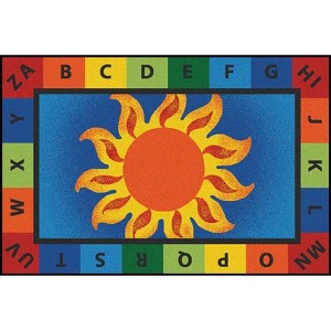 Carpets for Kids Alphabet Sunny Day Value Learning Rug, Rectangle - 1 of 4