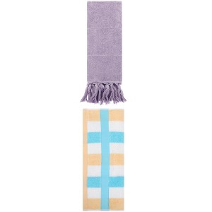 REGALWOVEN 2 Packs Cotton Absorbent Soft Decorative Bathroom Hand Towel for Kitchen - 1 of 4
