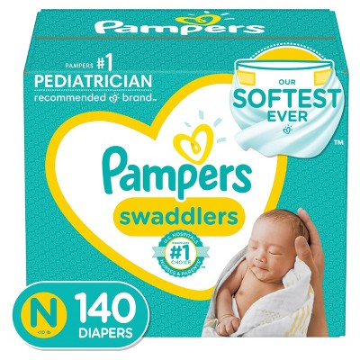 Pampers Swaddlers Diapers Enormous Pack - Size 0 - 140ct