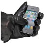 Karla Hanson Women's Deluxe Leather Touch Screen Gloves with Bow - Black - 3 of 4