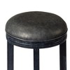 Maven Lane Eva Swivel Backless Vegan Leather Bar Height Bar Stool - 3 of 4
