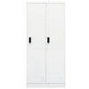 vidaXL Wardrobe White Steel Large Wardrobe Rectangular Modern - 2 of 4