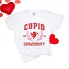 Simply Sage Market Women's Cupid University Distressed Short Sleeve Garment Dyed Tee - 3 of 4