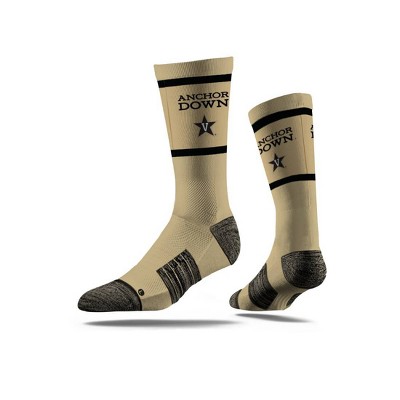  NCAA Vanderbilt Commodores Slogan Crew Sock M/L 