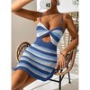 Womens Knit Bathing Suit Swimwear Cover Ups Summer Crochet Hollow Out Beach Dresses - 2 of 4