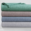 Tribeca Living Yarn Dyed Cotton Silk Oversized Blanket - 4 of 4