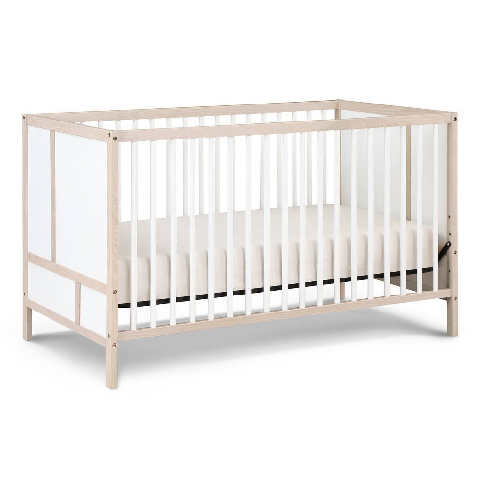Photos - Cot Suite Bebe Pixie Finn 3-in-1 Crib - Washed Natural/White